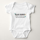 Grappige Groovy Stinkende Broek Era Jongens Babybo Romper (Voorkant)