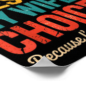 Grappige Groovy Vader Grap Quote Voor Echtgenoot V Poster (Hoek)