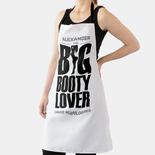 GRAPPIGE Grote Booty Lover op Wit Schort (Insitu)