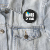 grappige grote broer worden ronde button 5,7 cm (In situ)