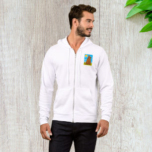 Grappige grote bruine hond zittend in de zon hoodie