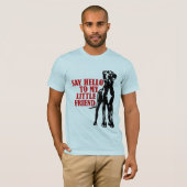 Grappige grote Great Dane herenmode  T-shirt (Voorkant volledig)