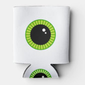 Grappige grote groene oogbal blikjeskoeler (Voorkant)