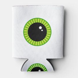 Grappige grote groene oogbal blikjeskoeler