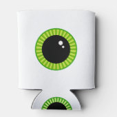 Grappige grote groene oogbal blikjeskoeler (Achterkant)