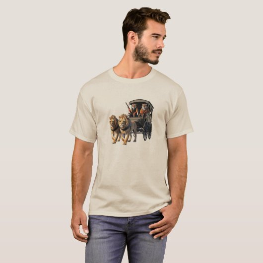 Grappige Grote Kat Stagecoach T-shirt (Voorkant volledig)