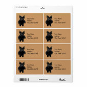 Grappige grote neus Scottie Etiket (Full Sheet)