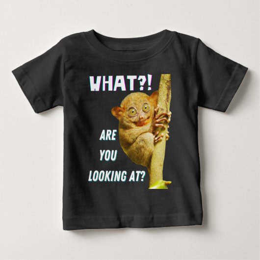 Grappige Grote Ogen Tarsier Waar Kijk Je Naar (Voorkant)