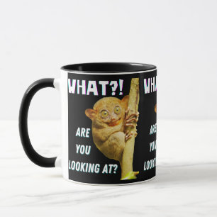 Grappige Grote Ogen Tarsier Waar Kijk Je Naar Mok