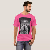 Grappige Grote Pyreneeën UFO Selfie T-shirt (Voorkant volledig)