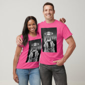 Grappige Grote Pyreneeën UFO Selfie T-shirt (Unisex)