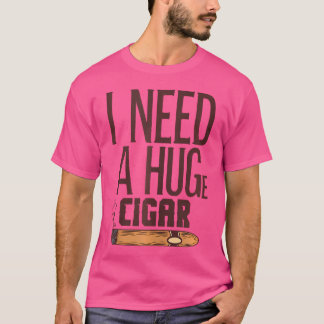 Grappige grote sigaar liefhebber vrouwen en mannen t-shirt