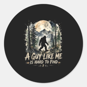 Grappige grote voet een vent als is moeilijk te vi ronde sticker
