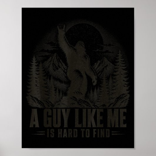 Grappige Grote Voet Rock Een Kerel Zoals Is Moeili Poster (Voorkant)