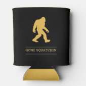 Grappige Grote Voet Weg Gesquatch Sasquatch Blikjeskoeler (Achterkant)