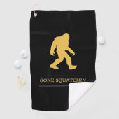 Grappige Grote Voet Weg Gesquatch Sasquatch Golfhanddoek (Insitu)