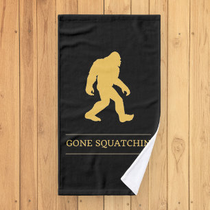 Grappige Grote Voet Weg Gesquatch Sasquatch Handdoek