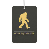 Grappige Grote Voet Weg Gesquatch Sasquatch Luchtverfrisser (Voorkant)