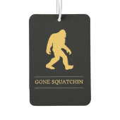 Grappige Grote Voet Weg Gesquatch Sasquatch Luchtverfrisser (Achterkant)