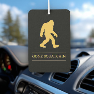 Grappige Grote Voet Weg Gesquatch Sasquatch Luchtverfrisser