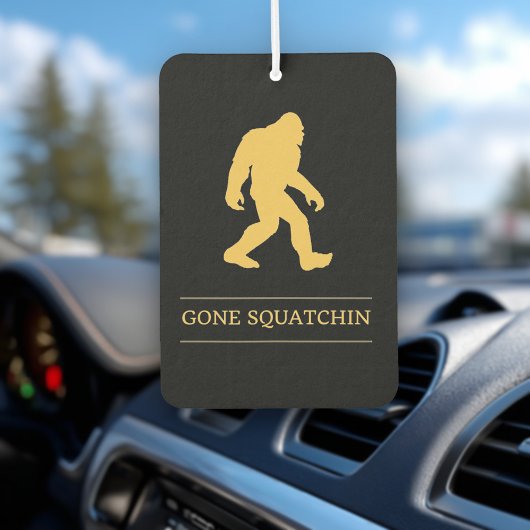Grappige Grote Voet Weg Gesquatch Sasquatch Luchtverfrisser