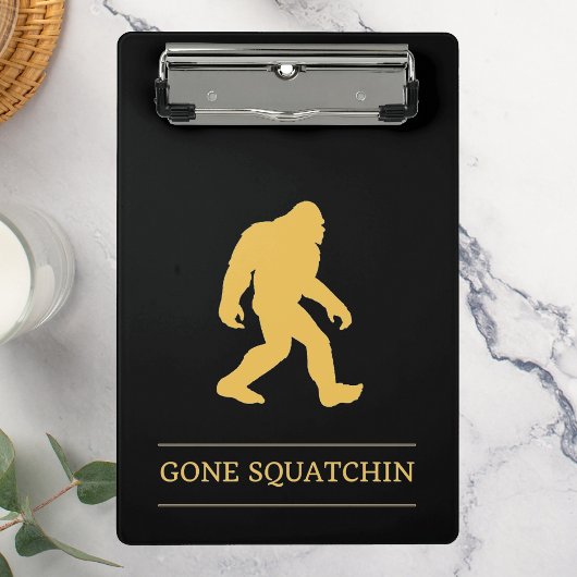Grappige Grote Voet Weg Gesquatch Sasquatch Mini Klembord