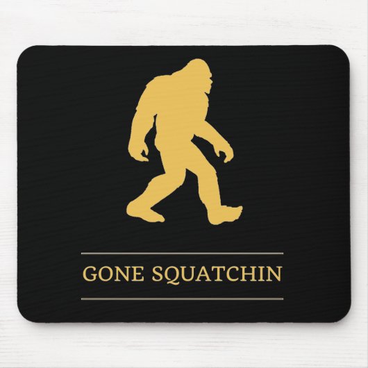 Grappige Grote Voet Weg Gesquatch Sasquatch Muismat (Voorkant)