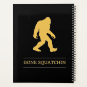 Grappige Grote Voet Weg Gesquatch Sasquatch Planner (Achterkant)