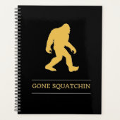 Grappige Grote Voet Weg Gesquatch Sasquatch Planner (Voorkant)