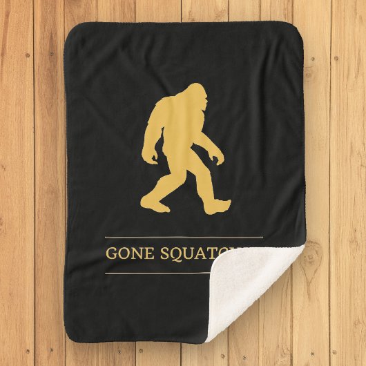 Grappige Grote Voet Weg Gesquatch Sasquatch Sherpa Deken