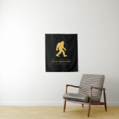 Grappige Grote Voet Weg Gesquatch Sasquatch Wandkleed (In situ)