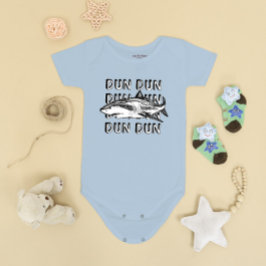 Grappige grote witte haai aanval kunst romper