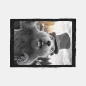 Grappige Ground Hog Day Woodchuck Grappige Groundh Fleece Deken (Voorkant (Horizontaal))