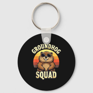 Grappige Groundhog-bende Fijne Groundhog-dag vieri Sleutelhanger