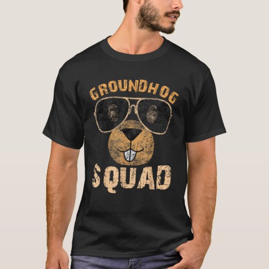 Grappige Groundhog-club Gelukkige Groundhog-dag 20 T-shirt (Voorkant)