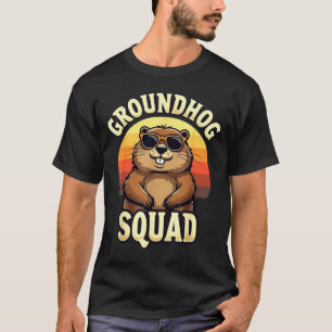 Grappige Groundhog-club Gelukkige Groundhog-dag vi T-shirt