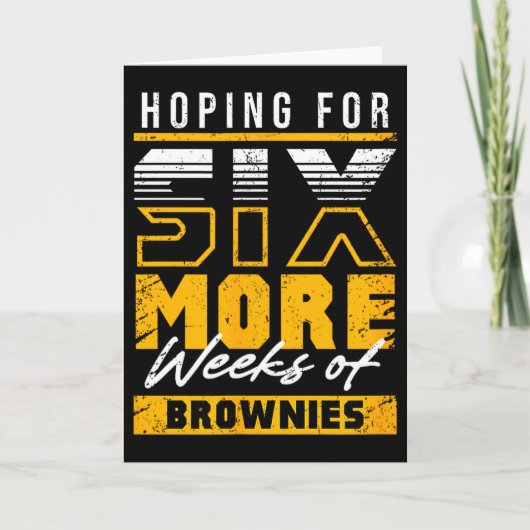 Grappige Groundhog Day 6 weken meer zoete traktati Kaart (Voorkant)