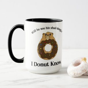 Grappige Groundhog Day Donut Grapje Mok