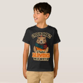 Grappige Groundhog Day Groundhogs Prefereren Brown T-shirt (Voorkant volledig)