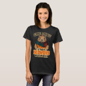 Grappige Groundhog Day Groundhogs Prefereren Brown T-shirt (Voorkant volledig)