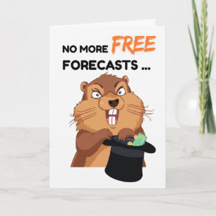 Grappige Groundhog Day met Boze Groundhog Kaart