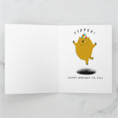 Grappige Groundhog Day verjaardagskaart Kaart (Binnen)