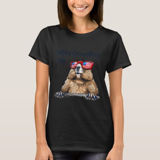 Grappige Groundhog Day-versieringen 2025 Groundhog T-shirt (Voorkant)