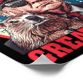 Grappige Groundhog maken Groundhog Day weer geweld Poster (Hoek)
