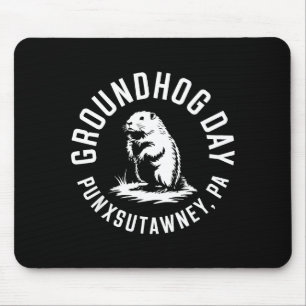 Grappige Groundhog Punxsutawney Groundhog Day Scha Muismat