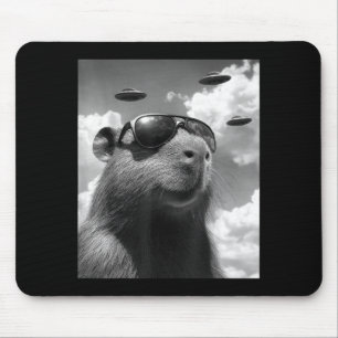 Grappige Groundhog Selfie Met Ufo Ground Hog Day Muismat