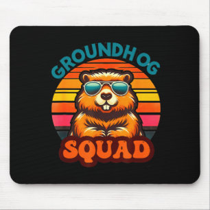 Grappige Groundhog Squad Gelukkige Groundhog Dag 2 Muismat