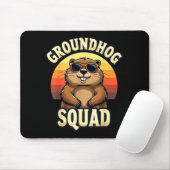 Grappige Groundhog Squad Gelukkige Groundhog Dag V Muismat (Met muis)