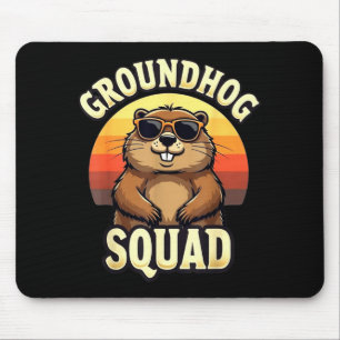 Grappige Groundhog Squad Gelukkige Groundhog Dag V Muismat