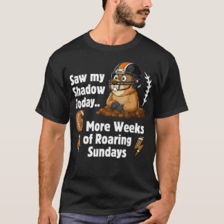 Grappige Groundhog Zes Meer Weken Van Brullende Zo T-shirt